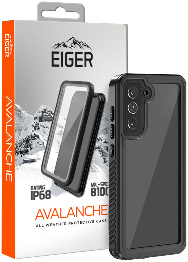 Eiger Avalanche Samsung Galaxy S21 FE Waterdicht Hoesje Zwart afbeelding 1