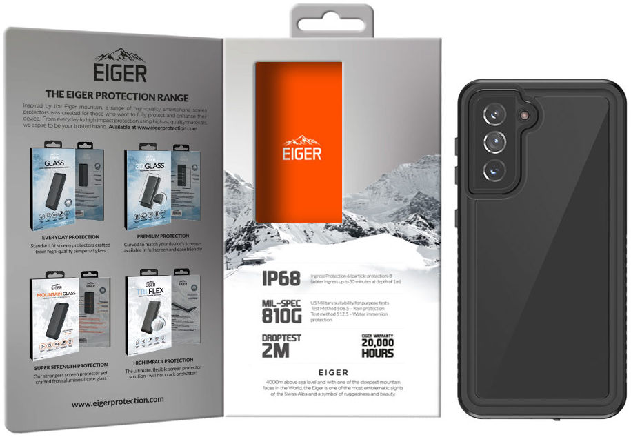 Eiger Avalanche Samsung Galaxy S21 FE Waterdicht Hoesje Zwart afbeelding 7