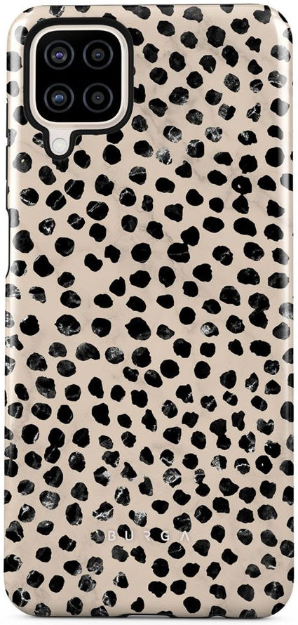 Burga Tough Case Samsung Galaxy A12 Hoesje Almond Latte Print afbeelding 1