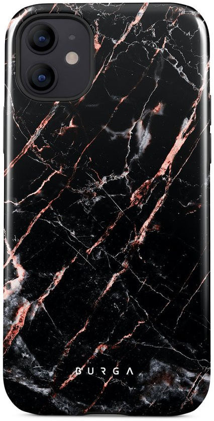 Burga Tough Case iPhone 12 Mini Hoesje Rose Gold Marble Print afbeelding 1