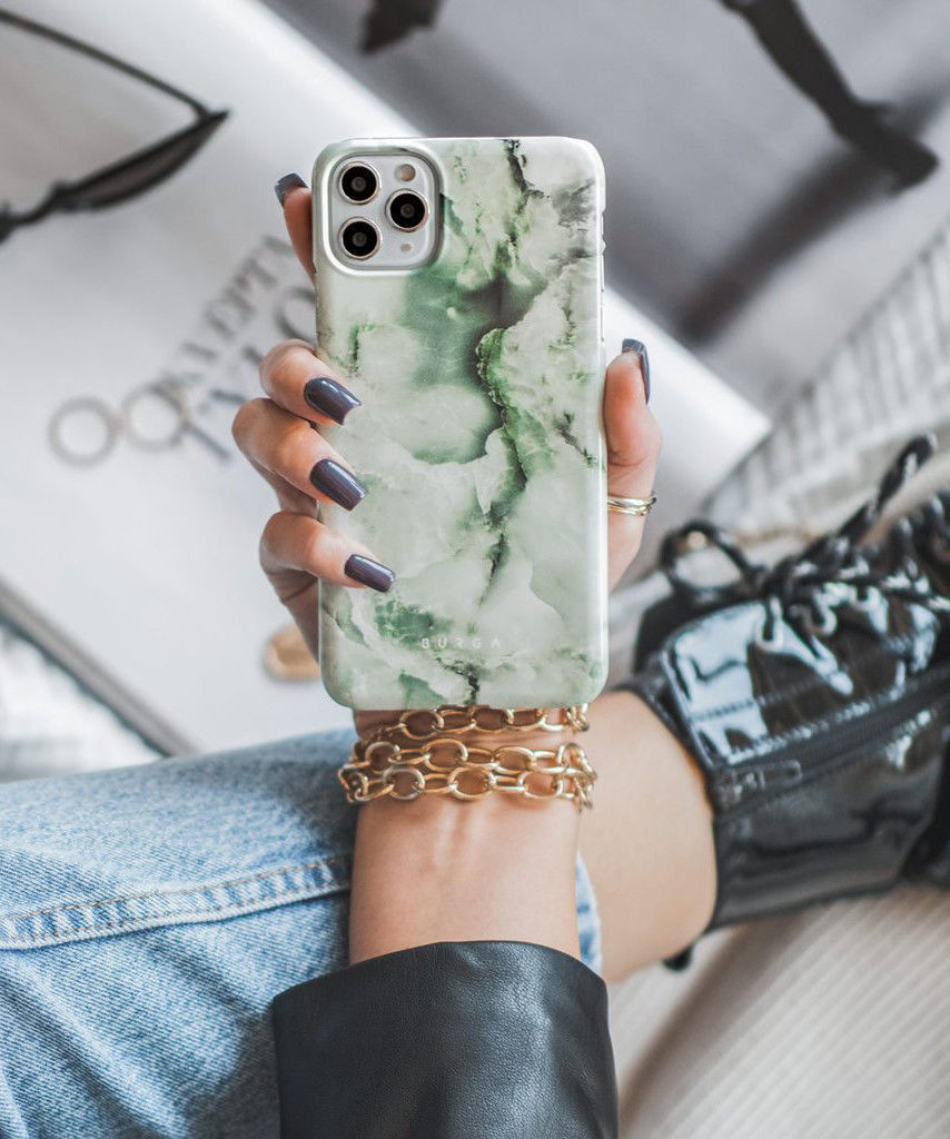 Burga Tough Case iPhone 12 Pro Max Hoesje Pistachio Cheesecake Print afbeelding 2