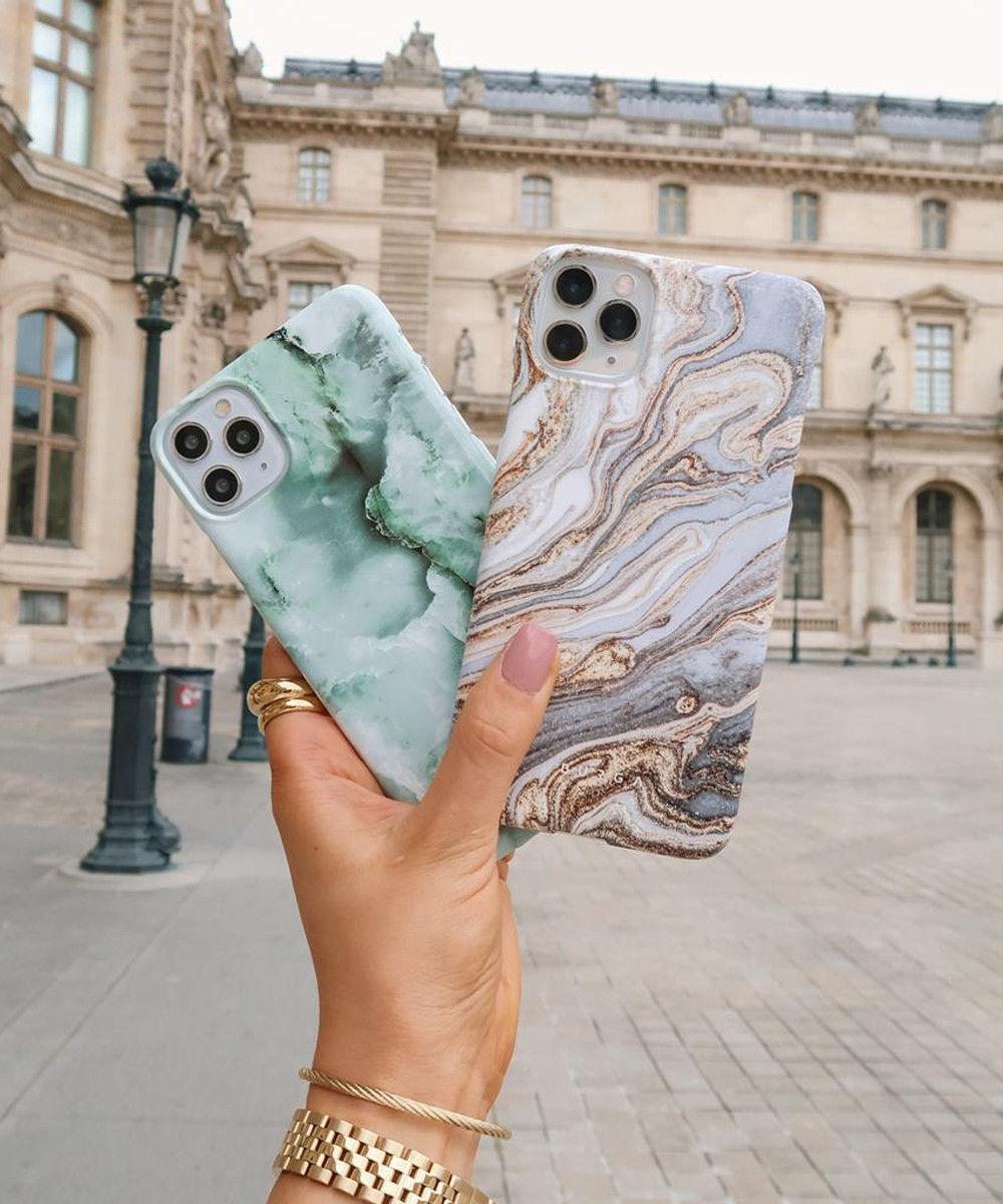 Burga Tough Case iPhone 12 / 12 Pro Hoesje Pistachio Cheesecake Print