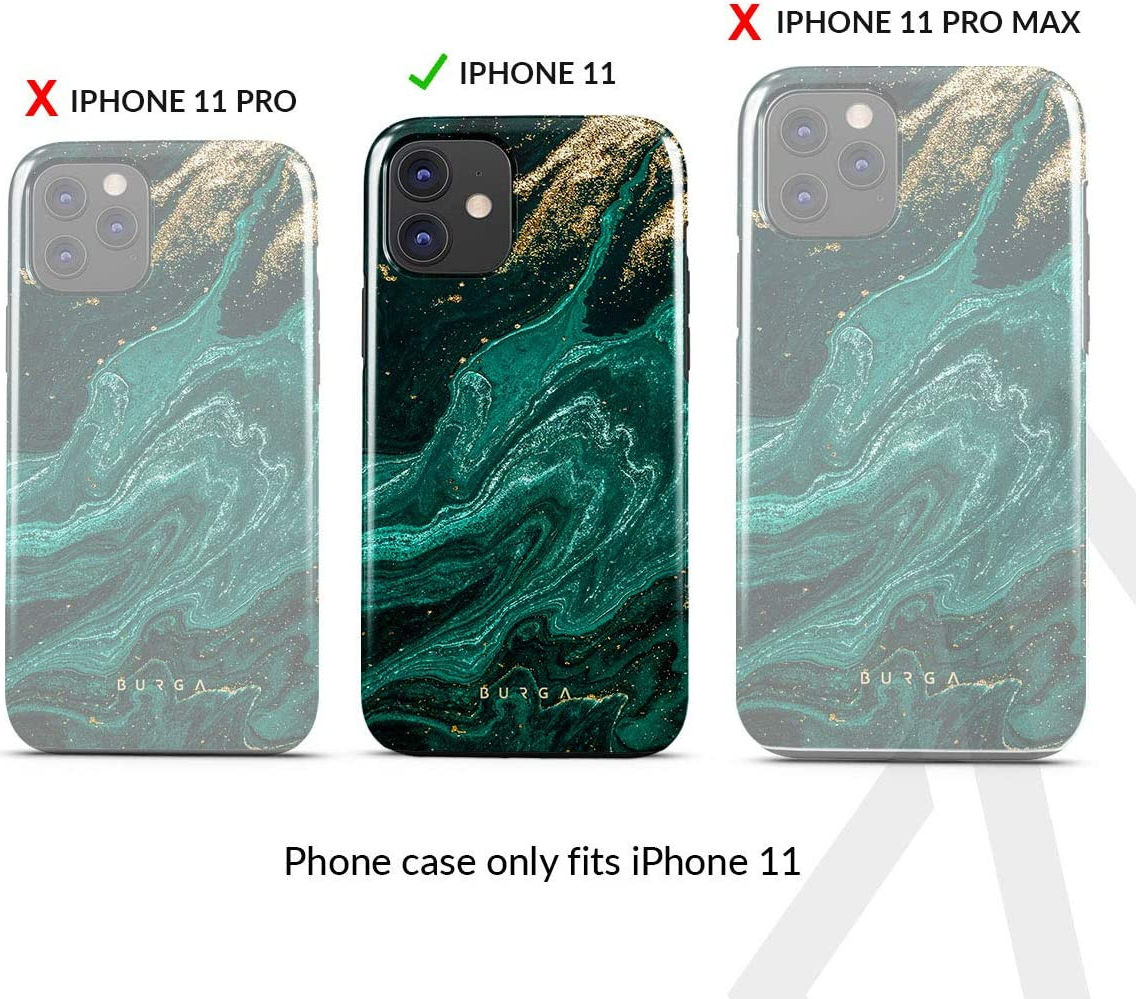 Burga Tough Case Apple iPhone 11 Hoesje Emerald Pool Print GSMpunt.nl