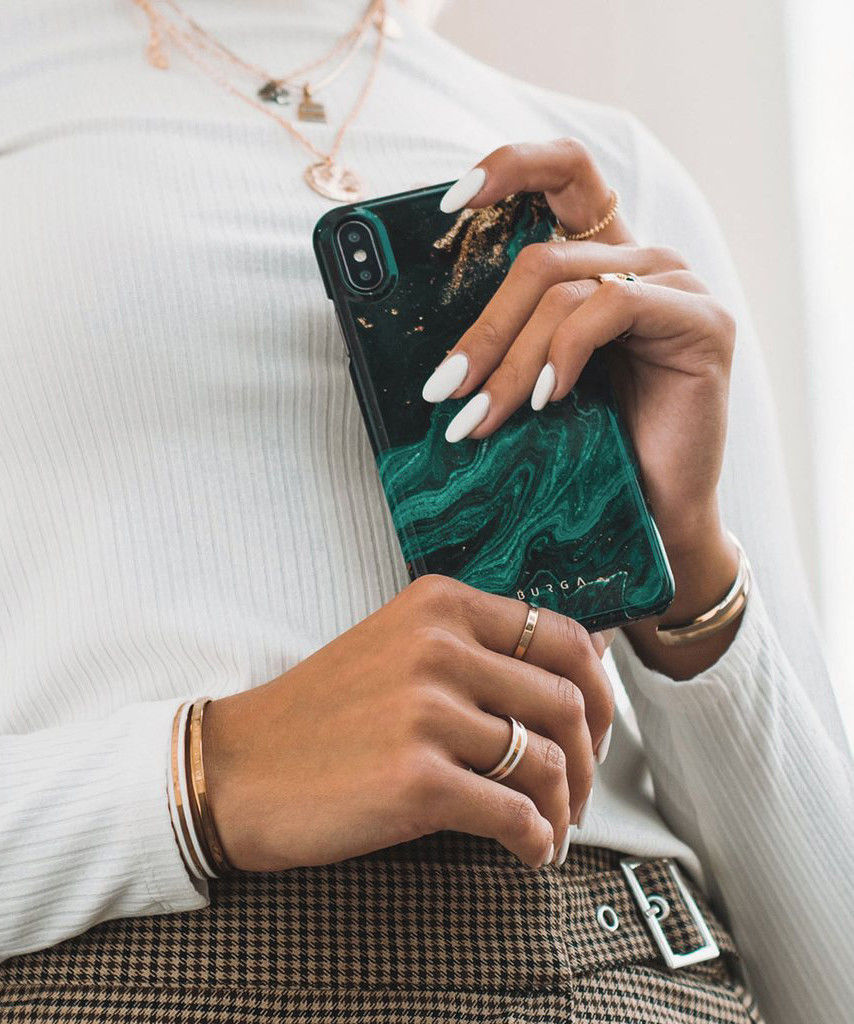 Burga Tough Case iPhone 12 Pro Max Hoesje Emerald Pool Print afbeelding 6
