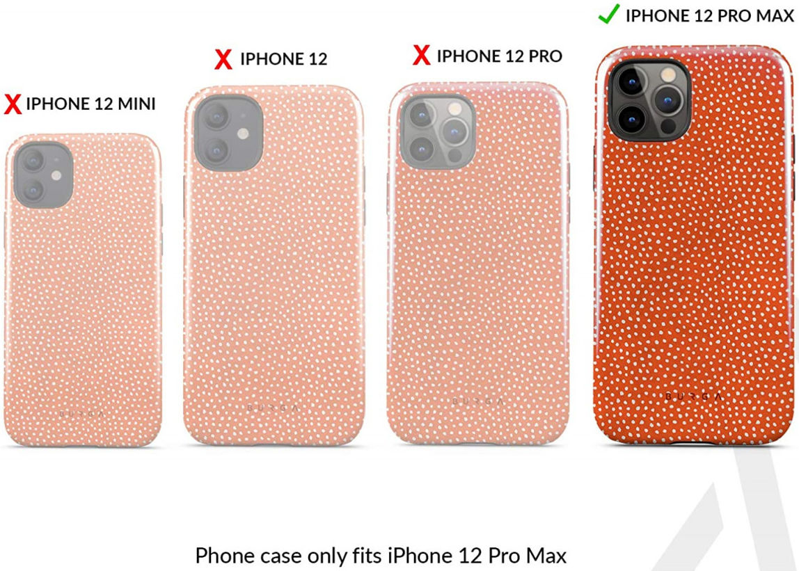 Burga Tough Case iPhone 12 Pro Max Hoesje Vintage Edition Print