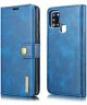 Samsung Galaxy A21s Hoesje 2-in-1 Book Case en Back Cover Blauw