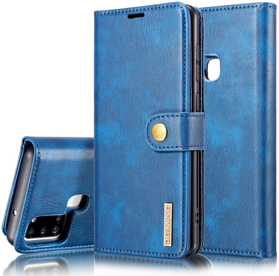 Samsung Galaxy A21s Hoesje 2-in-1 Book Case en Back Cover Blauw afbeelding 5