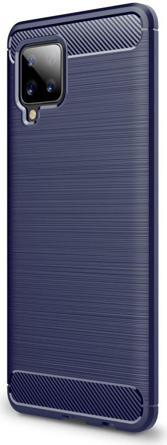Samsung Galaxy A42 Hoesje Geborsteld TPU Flexibele Back Cover Blauw afbeelding 2