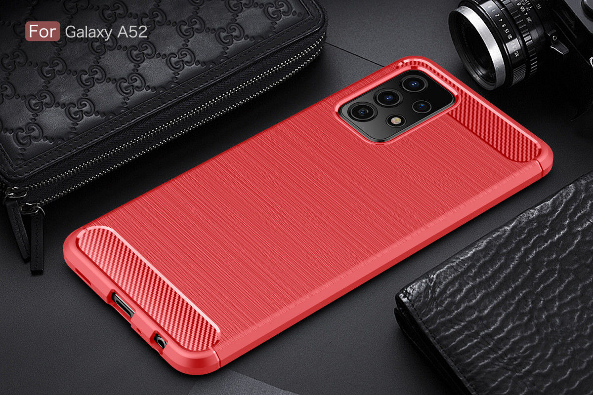 Samsung Galaxy A52 / A52S Hoesje Geborsteld TPU Flexibele Back Cover