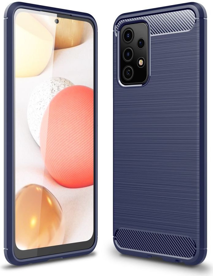 Samsung Galaxy A52 / A52S Hoesje Geborsteld TPU Flexibele Back Cover Blauw afbeelding 10