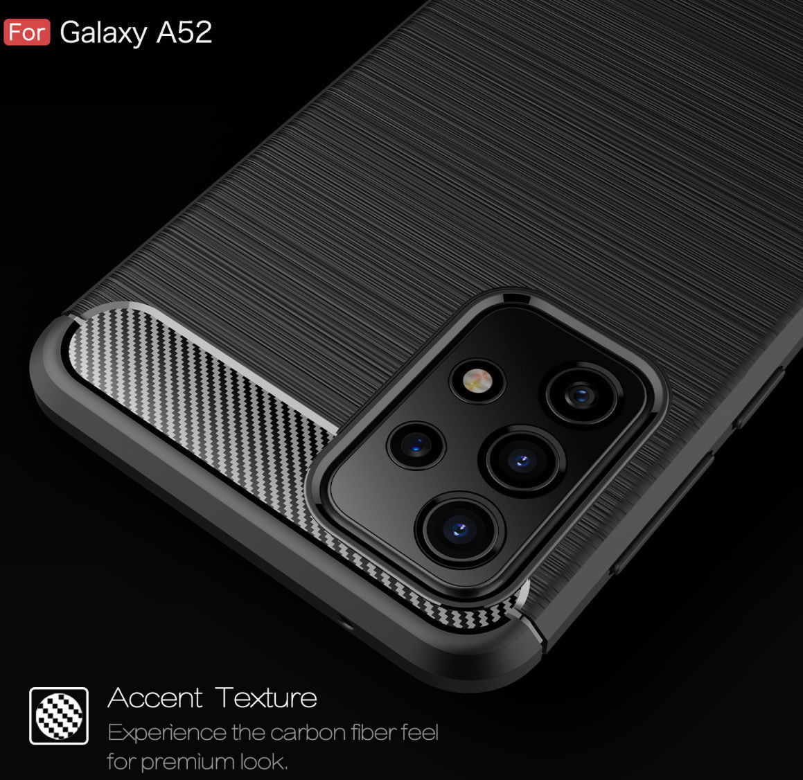 Samsung Galaxy A52 / A52S Hoesje Geborsteld TPU Flexibele Back Cover Blauw afbeelding 8