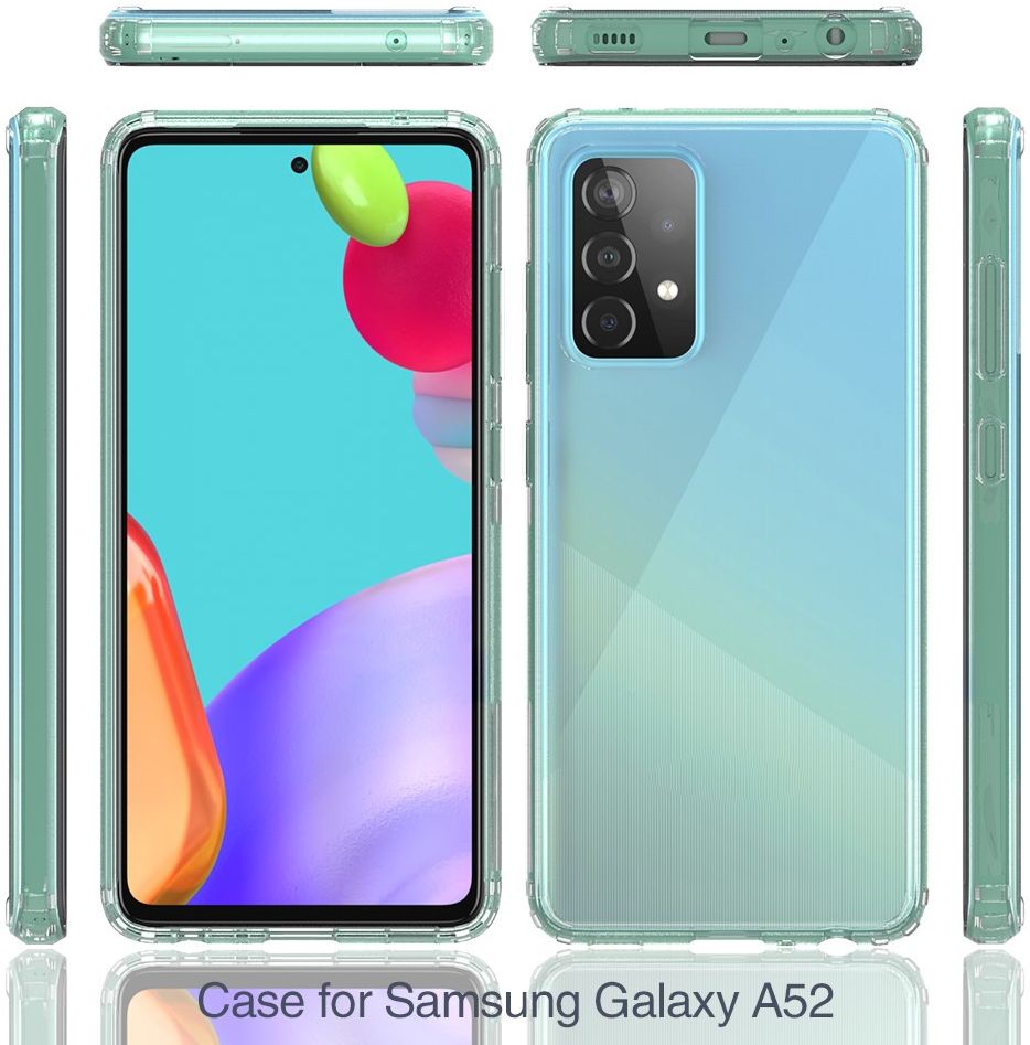 Samsung Galaxy A52 / A52S Hoesje Hybride Armor Back Cover Transparant afbeelding 6