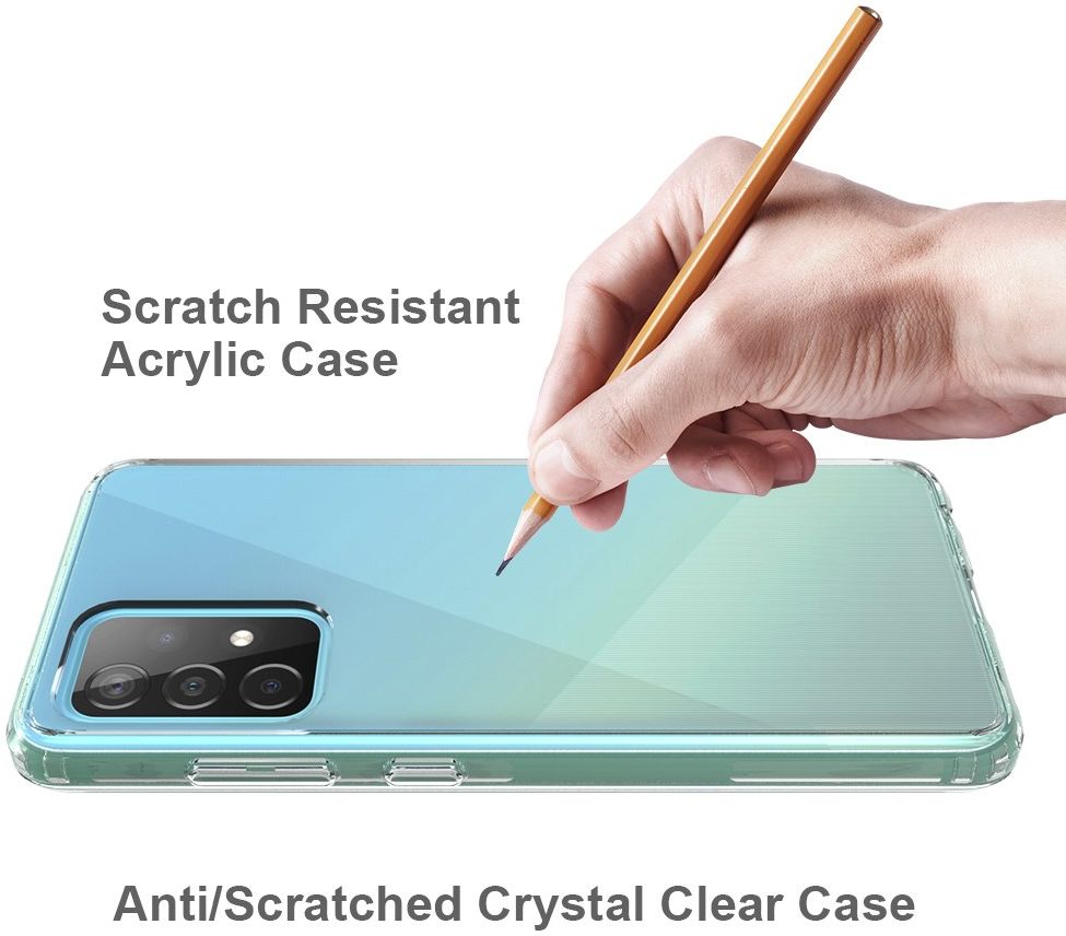 Samsung Galaxy A52 / A52S Hoesje Hybride Armor Back Cover Transparant afbeelding 5