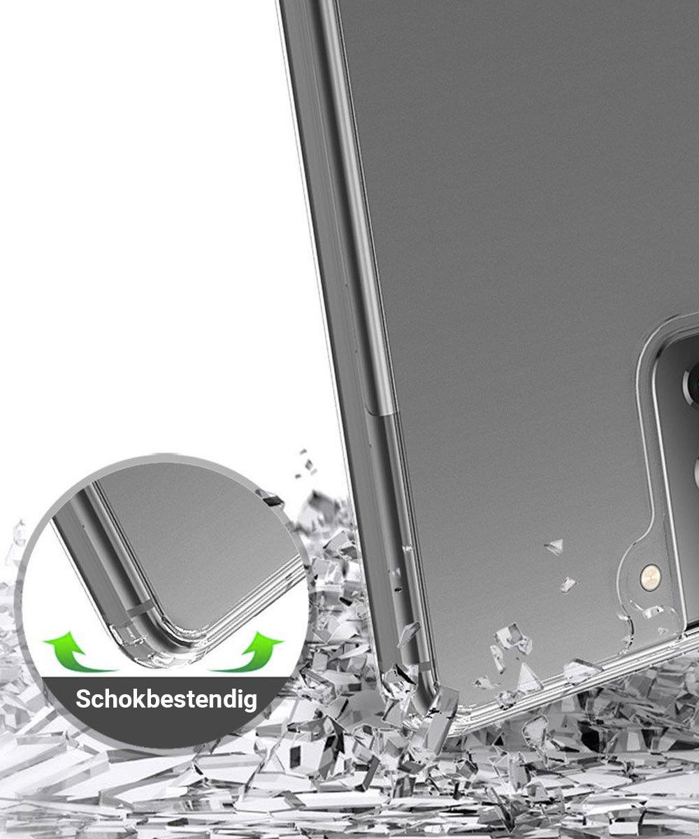 Samsung Galaxy A52 / A52S Hoesje Hybride Armor Back Cover Transparant afbeelding 4
