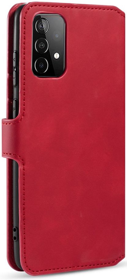 DG Ming Samsung Galaxy A52 / A52S Hoesje Retro Wallet Book Case Rood afbeelding 5