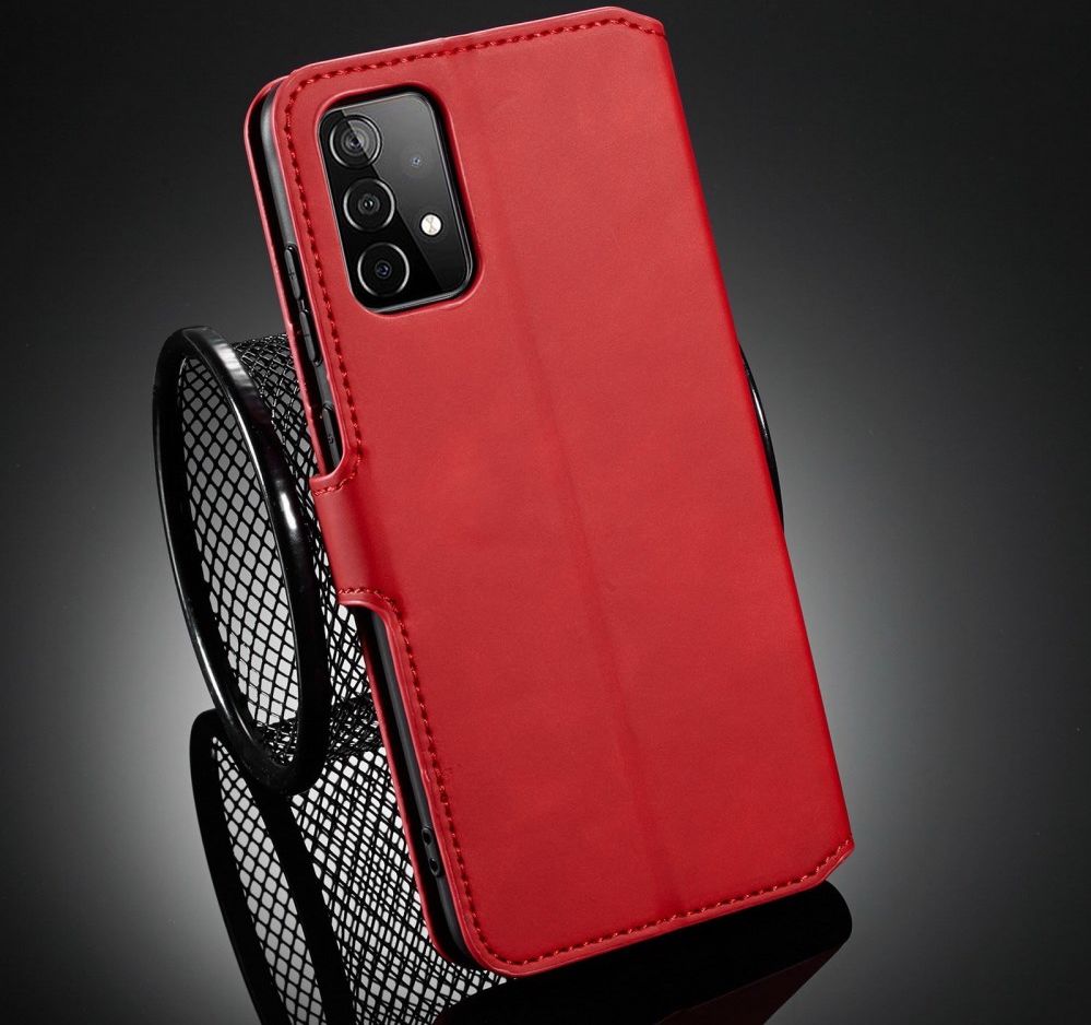 DG Ming Samsung Galaxy A52 / A52S Hoesje Retro Wallet Book Case Rood afbeelding 9