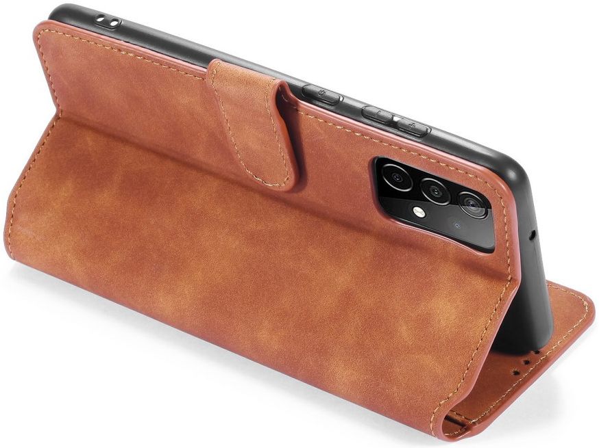 DG Ming Samsung Galaxy A52 / A52S Hoesje Retro Wallet Book Case Bruin afbeelding 12