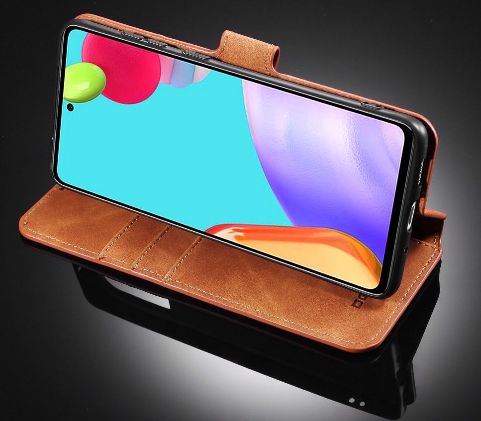 DG Ming Samsung Galaxy A52 / A52S Hoesje Retro Wallet Book Case Bruin afbeelding 14