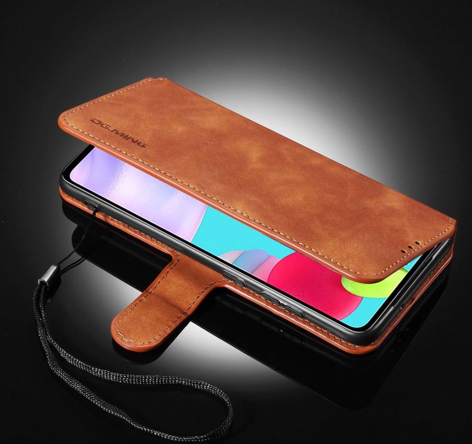 DG Ming Samsung Galaxy A52 / A52S Hoesje Retro Wallet Book Case Bruin afbeelding 7