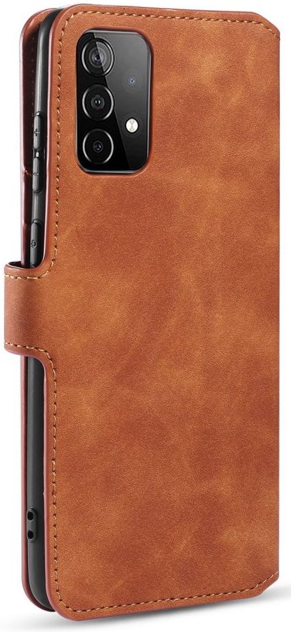 DG Ming Samsung Galaxy A52 / A52S Hoesje Retro Wallet Book Case Bruin afbeelding 5