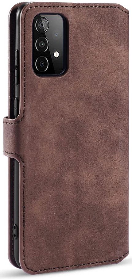 DG Ming Samsung Galaxy A52 / A52S Hoesje Retro Wallet Book Case Coffee afbeelding 5