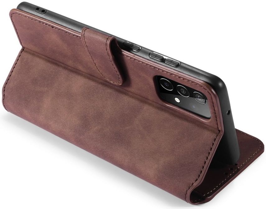 DG Ming Samsung Galaxy A52 / A52S Hoesje Retro Wallet Book Case Coffee afbeelding 7