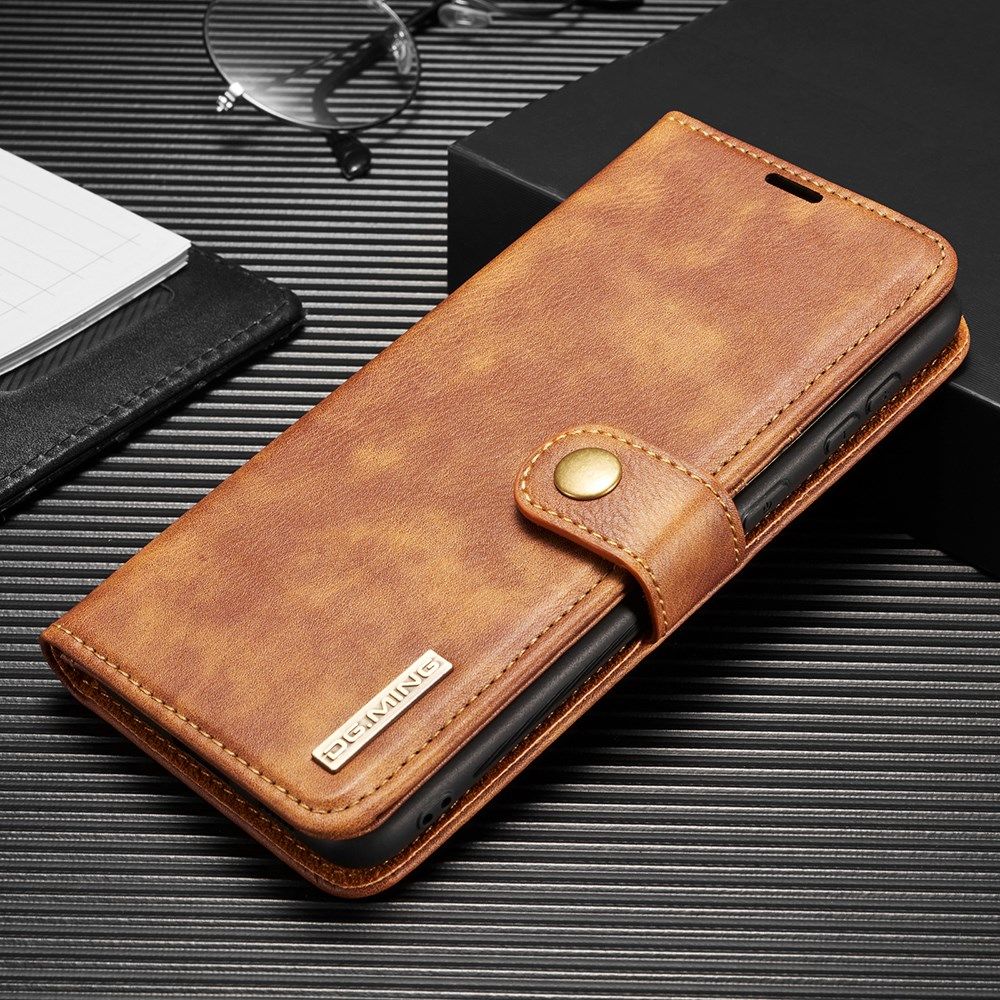 DG Ming Samsung Galaxy S21 Hoesje 2-in-1 Book Case en Back Cover Bruin afbeelding 12