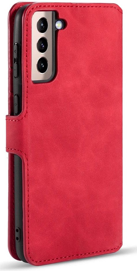 DG Ming Samsung Galaxy S21 Hoesje Retro Wallet Book Case Rood afbeelding 5