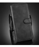 DG Ming Samsung Galaxy S21 Hoesje Retro Wallet Book Case Zwart