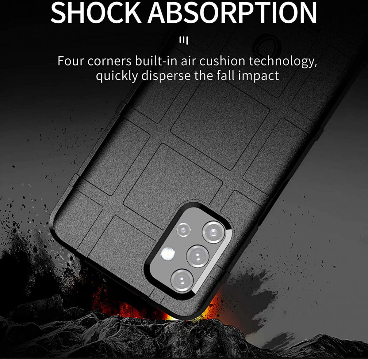 Samsung Galaxy A32 4G Hoesje Shock Proof Rugged Shield Groen afbeelding 6