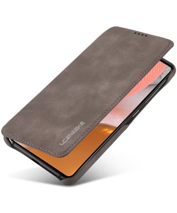LC.IMEEKE Samsung Galaxy A52 / A52S Hoesje Wallet Book Case Grijs Hoesjes