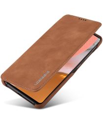 LC.IMEEKE Samsung Galaxy A52 / A52S Hoesje Wallet Book Case Bruin