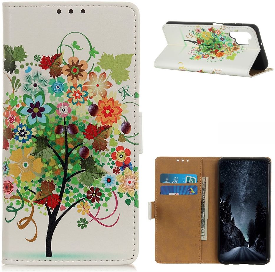 Samsung Galaxy A32 4G Hoesje Portemonnee met Bloem Print afbeelding 6