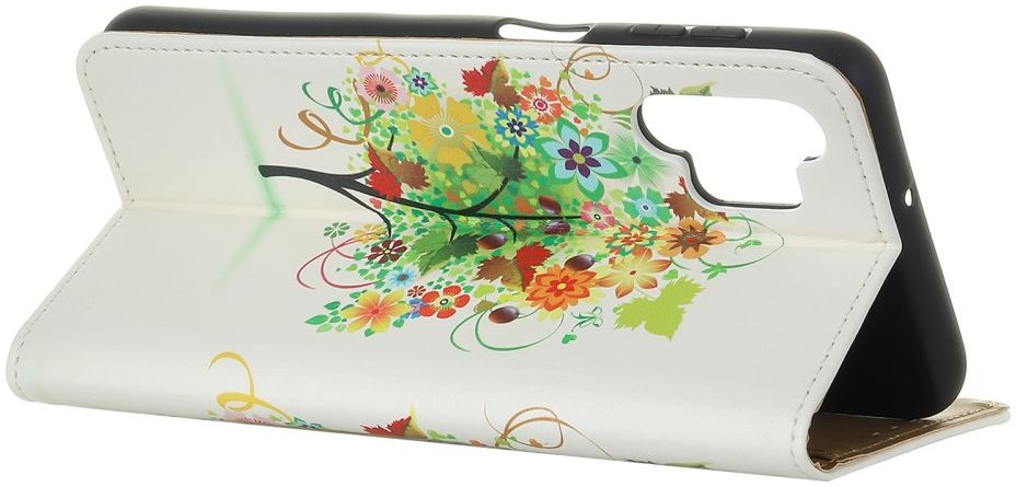 Samsung Galaxy A32 4G Hoesje Portemonnee met Bloem Print afbeelding 5