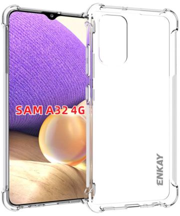 ENKAY Samsung Galaxy A32 4G Hoesje Schokbestendig TPU Transparant Hoesjes