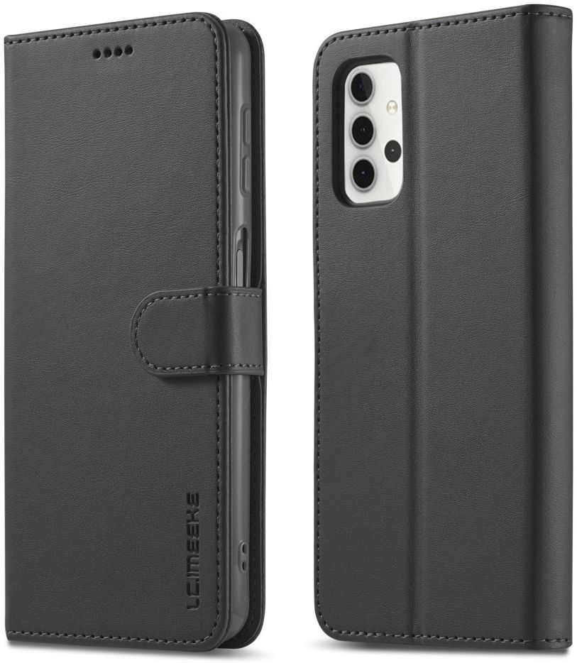 LC.IMEEKE Samsung Galaxy A32 4G Hoesje Portemonnee Book Case Zwart afbeelding 3