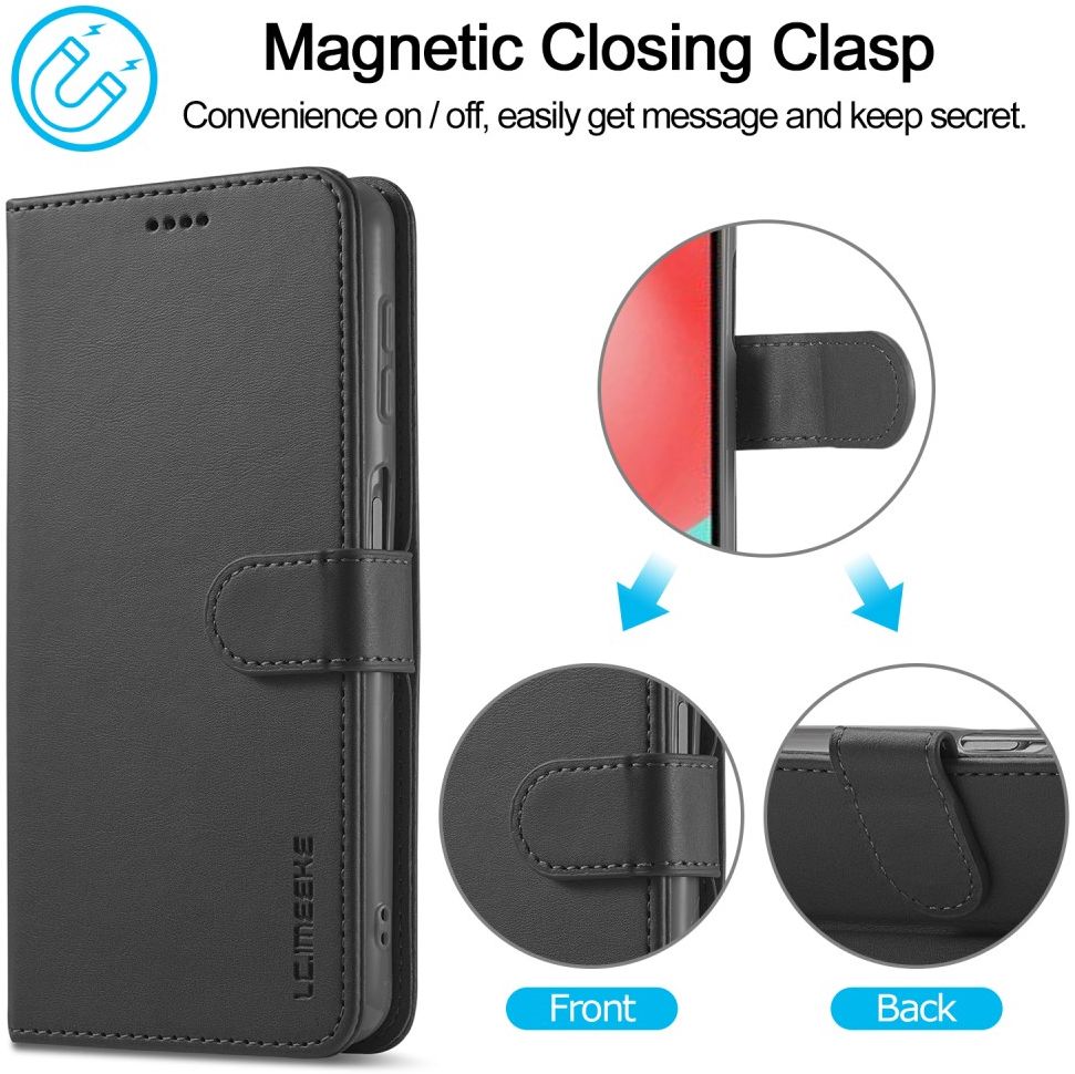LC.IMEEKE Samsung Galaxy A32 4G Hoesje Portemonnee Book Case Zwart afbeelding 7