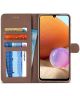 LC.IMEEKE Samsung Galaxy A32 4G Hoesje Portemonnee Book Case Bruin