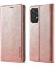 LC.IMEEKE Samsung Galaxy A52(S) Hoesje Portemonnee Book Case Roze Goud