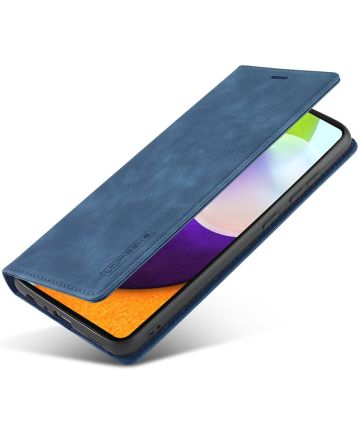 LC.IMEEKE Samsung Galaxy A52 / A52S Hoesje Portemonnee Book Case Blauw Hoesjes