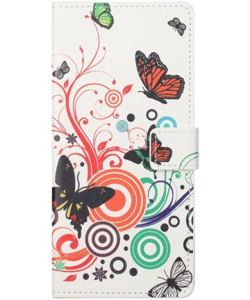 Samsung Galaxy S21 FE Hoesje Portemonnee Butterfly Print Hoesjes