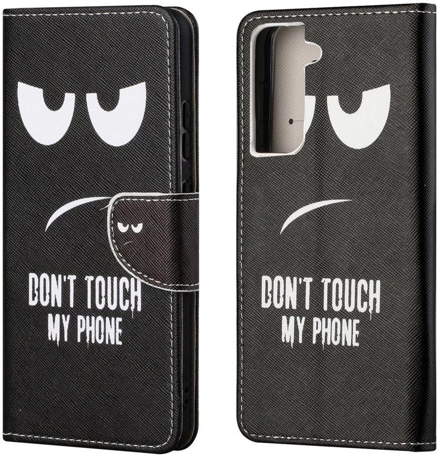 Samsung Galaxy S21 FE Hoesje Portemonnee Print Zwart afbeelding 4