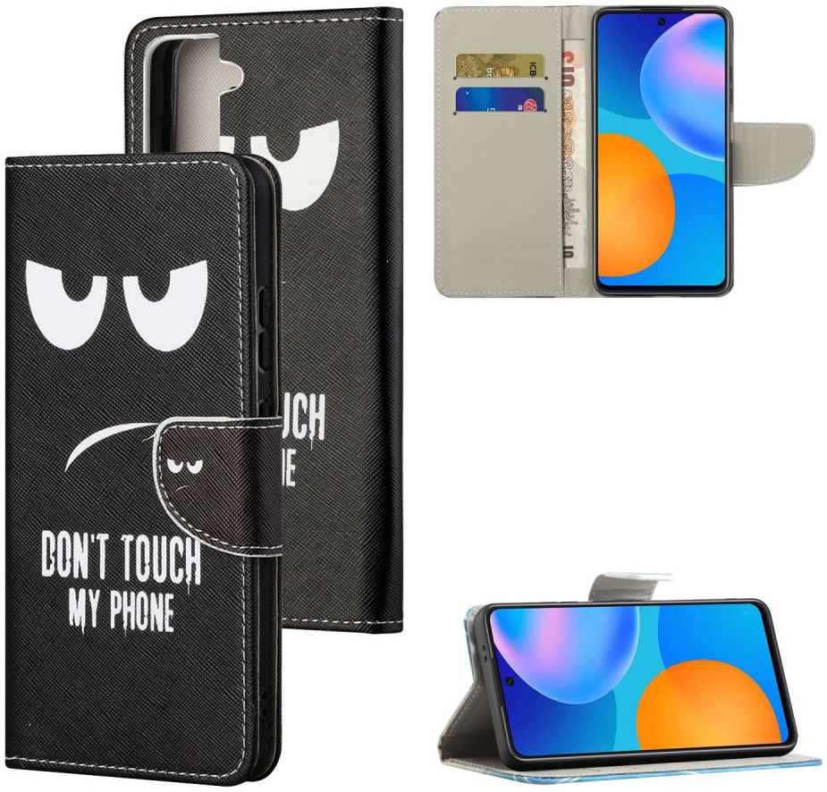 Samsung Galaxy S21 FE Hoesje Portemonnee Print Zwart afbeelding 6