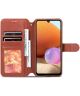 AZNS Samsung Galaxy A32 4G Hoesje Wallet Book Case Kunstleer Bruin