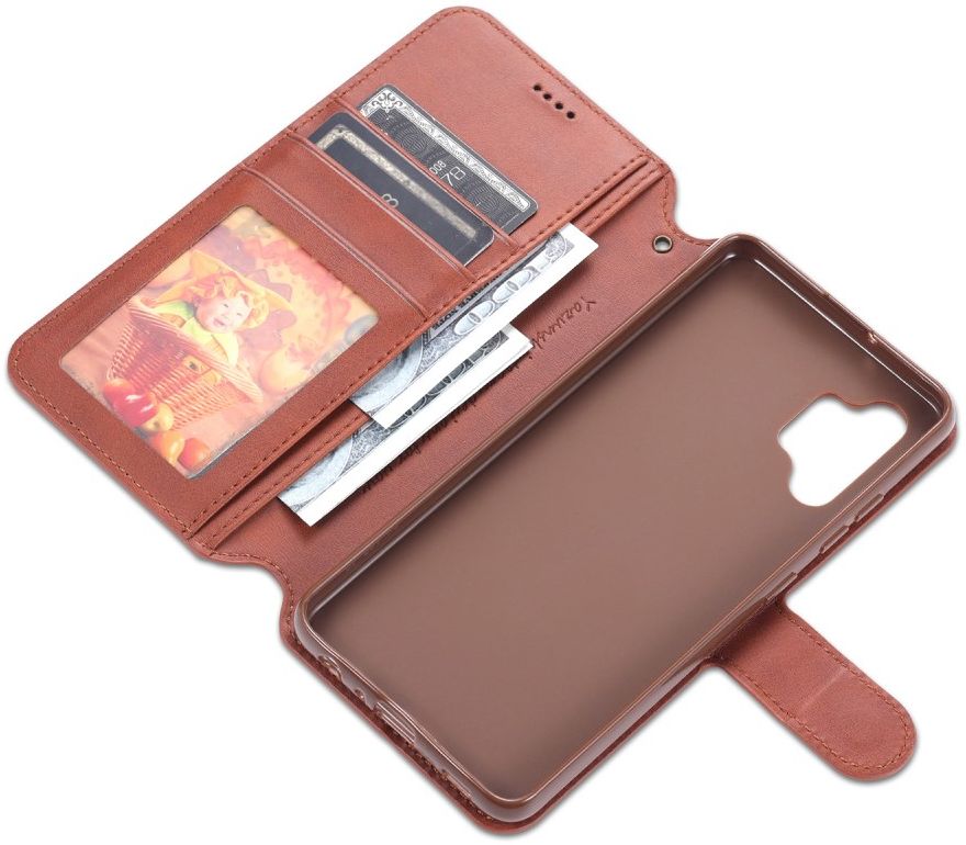 AZNS Samsung Galaxy A32 4G Hoesje Wallet Book Case Kunstleer Bruin afbeelding 6