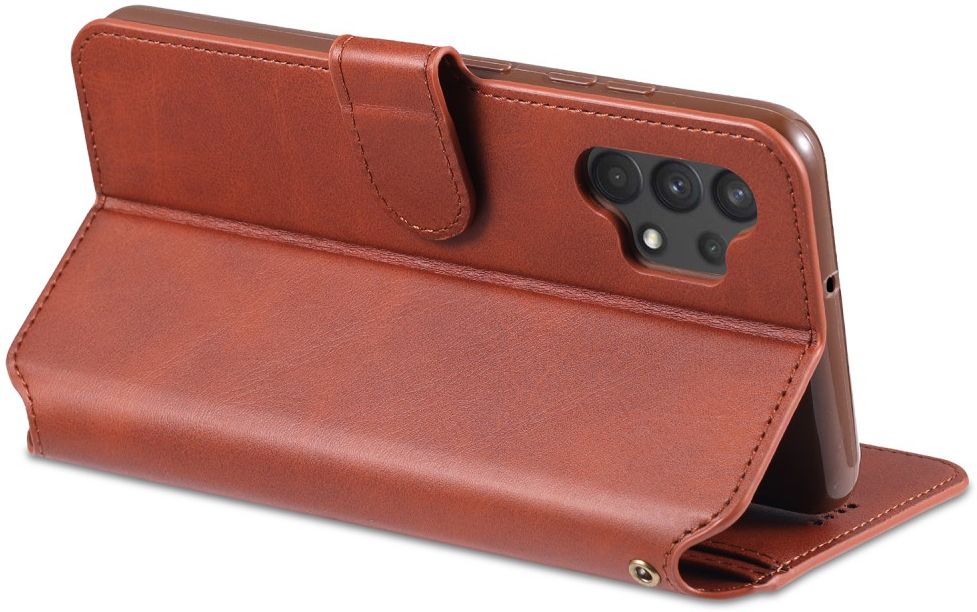 AZNS Samsung Galaxy A32 4G Hoesje Wallet Book Case Kunstleer Bruin afbeelding 11