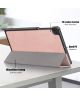 Samsung Galaxy Tab A7 Lite Hoes Tri-Fold Book Case Roze Goud