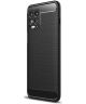 Motorola Edge S / Moto G100 Hoesje Dun TPU Carbon Fiber Zwart