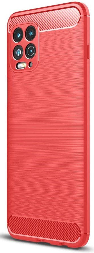 Motorola Moto G100 Hoesje Geborsteld TPU Flexibele Back Cover Rood afbeelding 1
