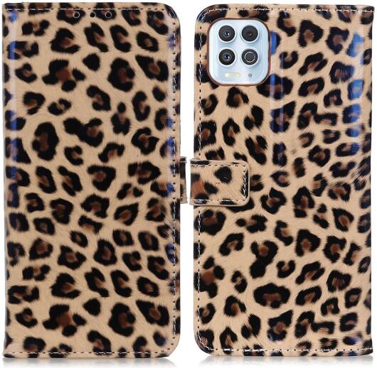 Motorola Moto G100 Hoesje Portemonnee Book Case met Luipaard Print afbeelding 3